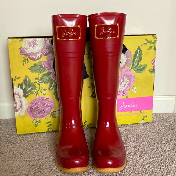 Joules Shoes Joules Tall Rain Boots With Bow On The Back Poshmark